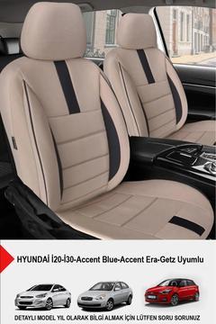 Oniks Bej Tay Tüyü Oto Koltuk Kılıfı -(HYUNDAİ İ20-İ30-Accent-Blue-Era-Getz ile Uyumlu)