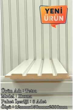 Mdf Duvar Paneli Duvar Cnc İşleme Dekoratif Duvar Paneli Kurna 12MMX150MMX2800 6'lı Paket