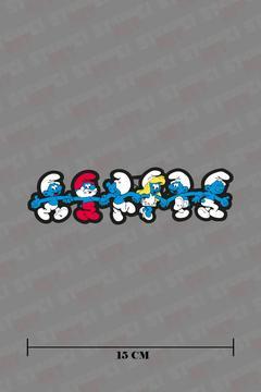 Şirinler Renkli Baskılı Sticker Seti Otomobil - Motosiklet - Bilgisayar Sticker Kaplama