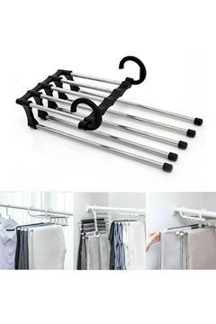 Hareketli Katlanabilir Askı Dolap Içi Kumaş Kot Pantolon Askısı 5 In 1 Eşarp Askılığı Çoklu Askılık