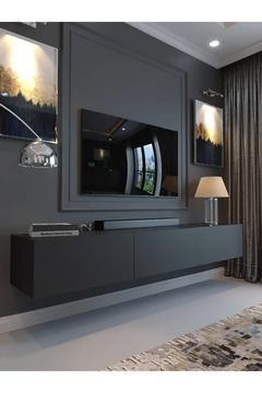 Festival Tv Sehpası DV-Q17-4 Antrasit Minifiks Bağlantı Duvara Monte Tv Ünitesi