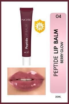 Peptide Lip Balm SPF 30 Nemlendirici ve Parlatıcı Renkli Dudak Balmı - 04 Berry Glow - Mor