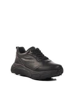 Siyah Siyah Floter Hakiki Deri Erkek Günlük Ayakkabı