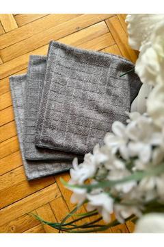 6 ADET MUTFAK GENEL TEMZİLİK BEZİ MİKROFİBER KOLAY SIKILAN KARELİ BEZ "40X40"