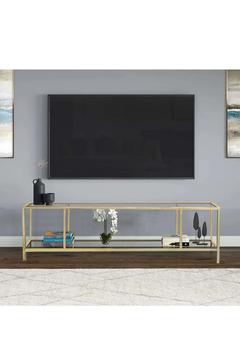 Tv Sehpası Gold Temperli Camlı 180 cm