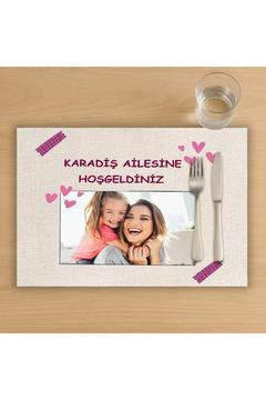 Kişiye Özel Fotoğraflı ve Yazılı Amerikan Servis, Tabak Altlığı & Ev Hediyesi, 2 Adet