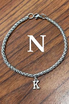 Sallantılı Harfli Paslanmaz Çelik Bileklik Sevgiliye Eşe Hediye acb01-h