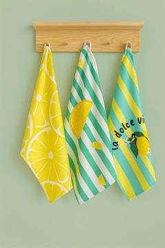 La Dolce Vita 35x50cm 3 Adet Pamuk Mutfak Fırın Havlusu