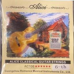 Alice A106-6 Klasik Gitar Tek Tel - Mi (6. Tel) (Orijinal Üründür)