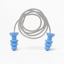 🔇5 Adet Gürültü Önleyici Yüzme Uyku Seyahat Tıkaç 23 dB Yıkanabilir Kulak Tıkacı İpli Su Geçirmez