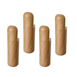 Kapsül 4 Adet Ayak 12 cm Mobilya Yükseltici Kanepe TV Ünitesi Koltuk Ayağı Baza Ayakları Açık Kübik Ceviz