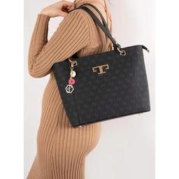 1176-46280 SILVER POLO BAYAN ÇANTASI M178 SİYAH-MAT SİYAH - SİYAH-MAT SİYAH