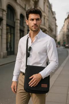 Kanvas Ayarlanabilir Askılı Omuz Çantası