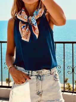 Whoknows İpek Saten Fular Bandana