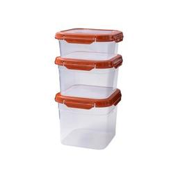 Kilitli Saklama Kabı 3'lü Kiremit