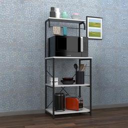 Egem 4 Raflı Çok Amaçlı Mutfak Bangosu Beyaz