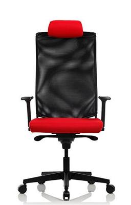 Bürosit File 9 Başlıklı Plastik Kırmızı Yönetici Koltuğu