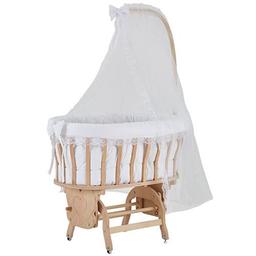 Baby Tech 58x93 CM Ekstra Boyasız Ahşap Sepet Beşik