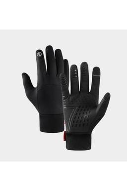 Stavye Soğuk Rüzgar Geçirmez Suya Dayanlıklı Dokunmatik Eldiven Parmak Korumalı Motosiklet Eldiveni L Beden