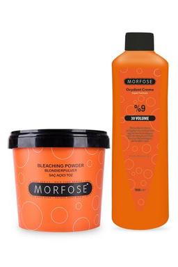 Morfose Mavi Toz Saç Açıcı Oryal 1000 Gr Ve 30 Volume Oksidan 1000 Ml