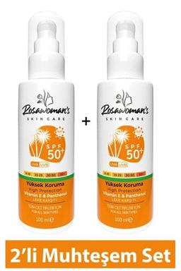 Rosawomans Güneş Kremi 100ml (2 ADET) 50 Spf