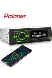 Painner Premio 2024 Özel Seri 2xusb Rgb Panel Oto Teyp Bluetooth Sd Aux 7renkli Amfi Çıkışlı Araba Teybi