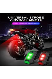 SENDEM 7 Renkli Rgb Led Motosiklet Uyarı Kaza Önleyici Mini Pilli Sinyal Led Drone Led