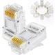 Wozlo RJ45 Konnektör Network Cat5 Cat6 Jak Jack Ethernet Uç - 100 Adet