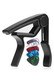 Lastvoice Black Gitar Capo Metal Kapo Kaliteli 5 Adet Pena Hediye