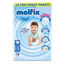 Molfix Bebek Bezi Ultra Fırsat Paketi Junior 5 No 78'li