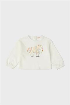 GB Baby Kız Bebek Ekru T-Shirt