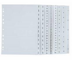 A4 Pp Seperatör 1-20 Rakam