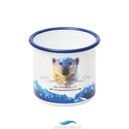 Campout Emaye Kupa Beyaz Bear