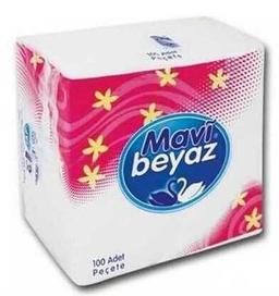 Mavi Beyaz Servis Peçete 30x30 cm 100 lü