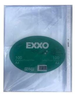 Exxo PP Poşet Dosya Portakal Desen 100 lü