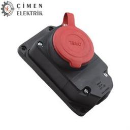 Orel 3x25 Kauçuk Duvar Priz 380v