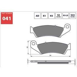 TM Racing Goldfren Ön Fren Balatası