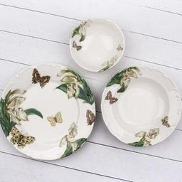 Tulu Dijıtal Baskı 18 Parça 6 Kişilik Yemek Takımı Db1288