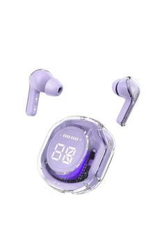 PRO TWS Bluetooth 5.3 Kulaklık Şeffaf Tasarım LED Ekran, 30 Saat Pil Ultra Düşük Gecikme