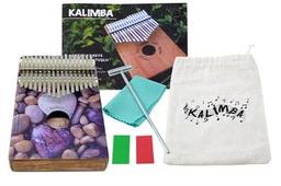 Anka KAL-17T Taş Desenli 17 Tuşlu Hakiki Maun Ağacı Kalimba