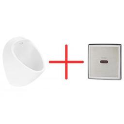 Creavit TP635 Arkadan Su Girişli Pisuvar ve Ankastre Fotoselli Pisuvar Seti Parlak Beyaz