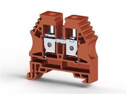 Klemsan 304154 AVK 10 Kırmızı 10 mm², Vida bağlantılı, Tek katlı geçiş klemensi, Yalıtım malzemesi PA, Kırmızı