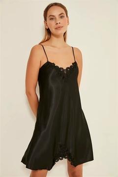 C&City Women Satin Nightgown 060