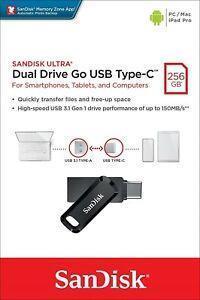 Sandisk 256GB Ultra Dual Drive Go USB Type-C Flash Drive SDDDC3-256G-G46