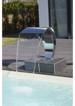 Şelale Sefa Havuz Şelalesi Paslanmaz Kobra Model 50X60 cm Dişli Maşonlu (52 Lik)