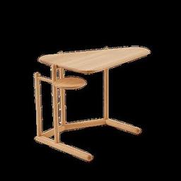 Trinal Laptop Sehpası, Masif Meşe (American White Oak)