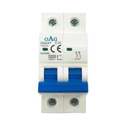 Oag C Tipi 2x20a 3ka Otomatik Sigorta