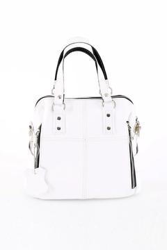 Derinss Dkb0049 Hakiki Deri Kadın Beyaz El Ve Omuz Çantası