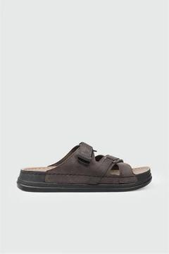 RAHAT GÜNLÜK TERLİK Kahve Nubuk Erkek Terlik SERRA 6003