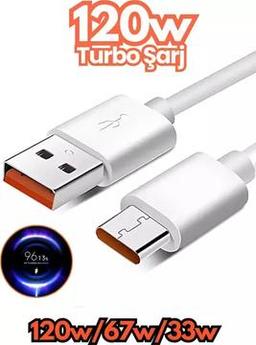 Abbruch 120W Type-C Turbo Şarj Destekli Hızlı Şarj Kablosu 120W/67W/33W Typec Turbo Şarj Kablo Uyumlu